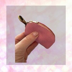🦄 Portland Leather Taco Keychain in Pink Suede!
